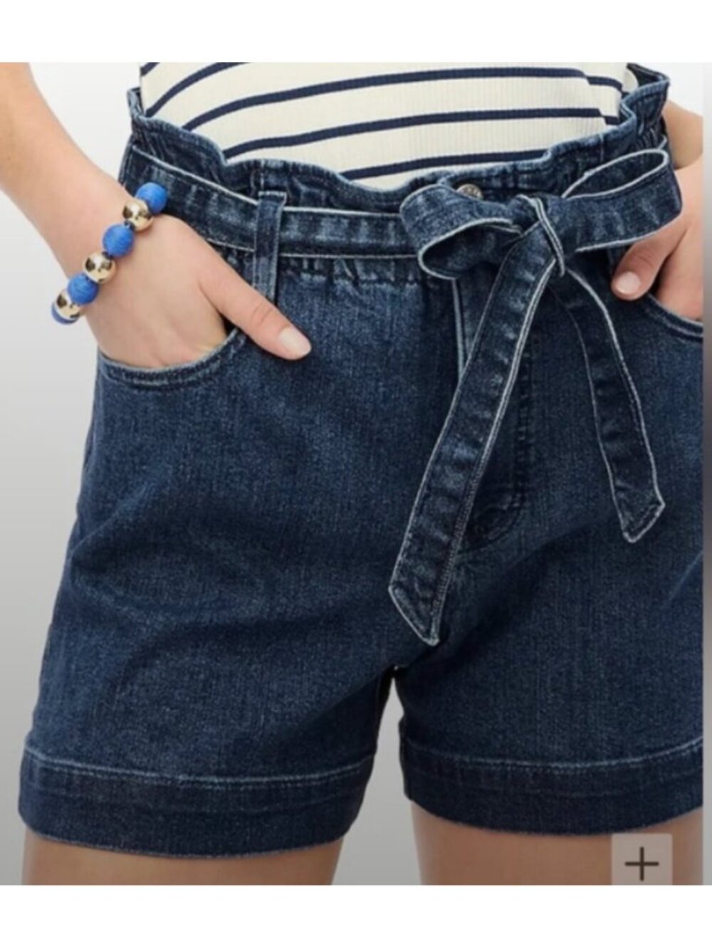 J. CREW Women's NEW Paper-Bag Jean Shorts w/Belt‎ | Size 33